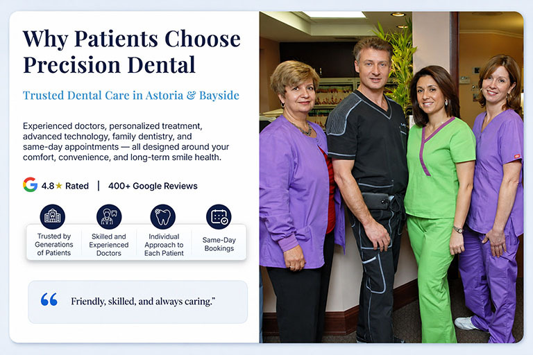 Why Patients Choose Precision Dental Astoria, Bayside